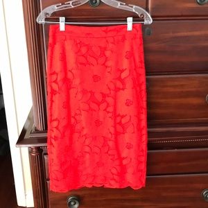 Bebe lace pencil skirt sz 6